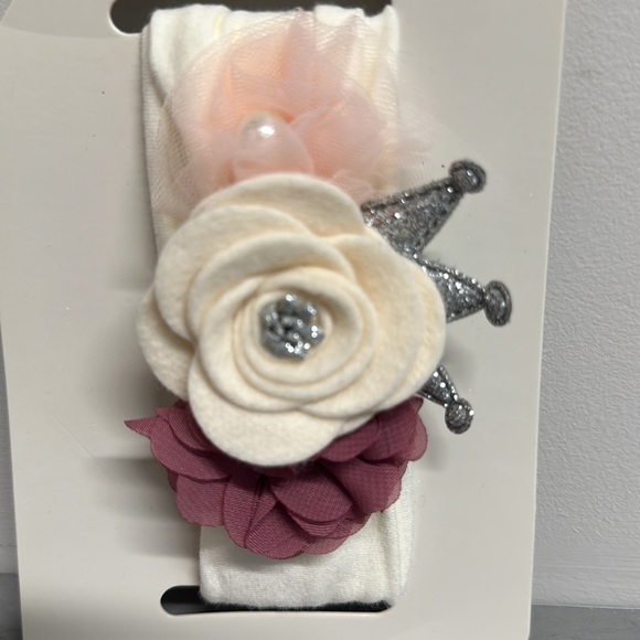 Crown and Flower Headband - Picture 2 of 3